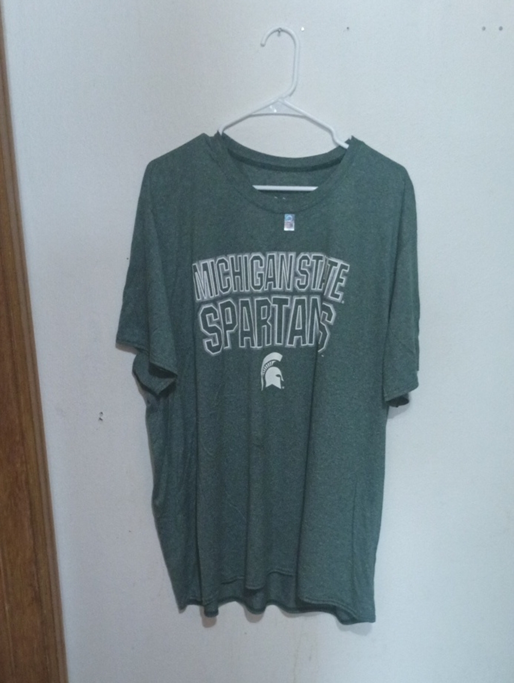 Michigan State Spartans Green Logo Tee